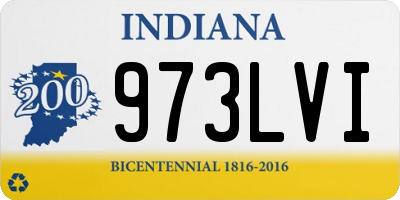 IN license plate 973LVI