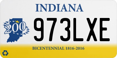 IN license plate 973LXE