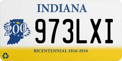 IN license plate 973LXI