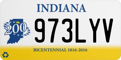 IN license plate 973LYV