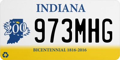 IN license plate 973MHG