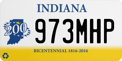 IN license plate 973MHP
