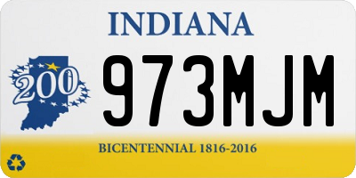 IN license plate 973MJM