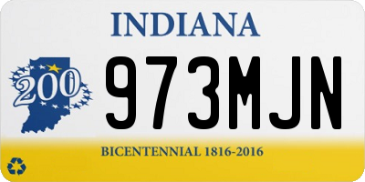 IN license plate 973MJN