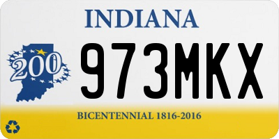 IN license plate 973MKX