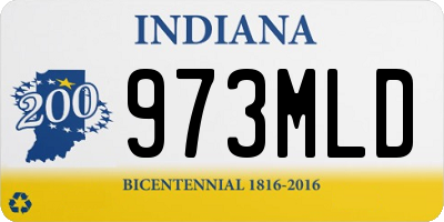 IN license plate 973MLD