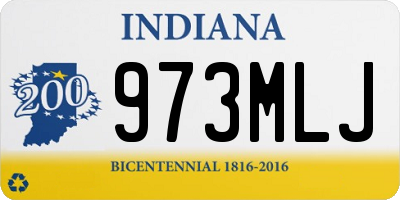 IN license plate 973MLJ