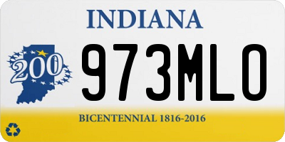 IN license plate 973MLO