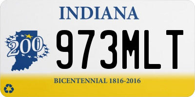 IN license plate 973MLT