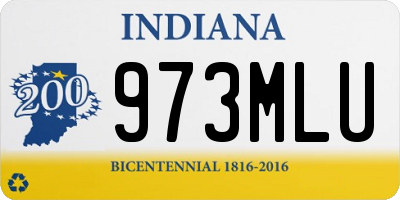 IN license plate 973MLU