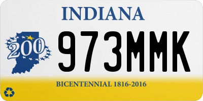 IN license plate 973MMK