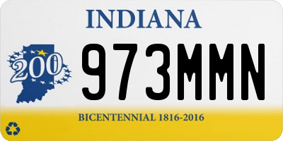 IN license plate 973MMN