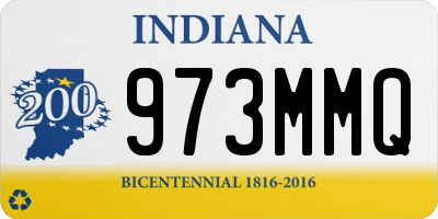 IN license plate 973MMQ