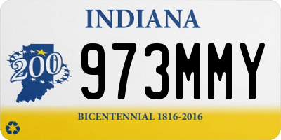 IN license plate 973MMY