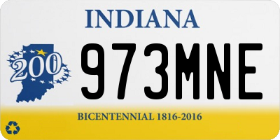IN license plate 973MNE