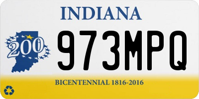 IN license plate 973MPQ