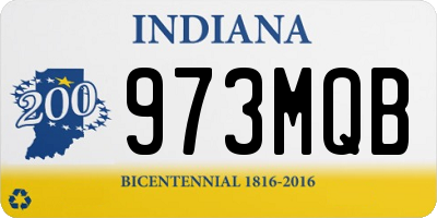 IN license plate 973MQB