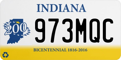 IN license plate 973MQC