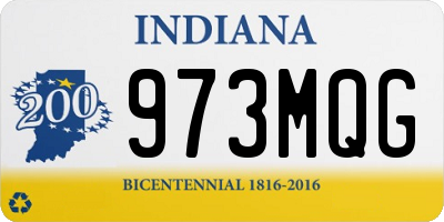 IN license plate 973MQG