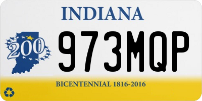 IN license plate 973MQP