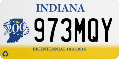 IN license plate 973MQY