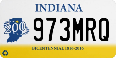 IN license plate 973MRQ