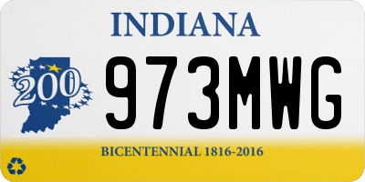 IN license plate 973MWG