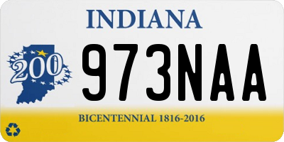 IN license plate 973NAA