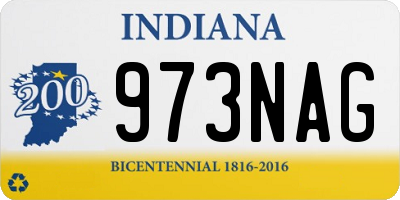 IN license plate 973NAG