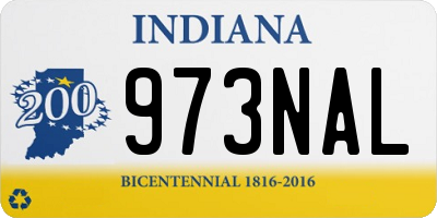 IN license plate 973NAL