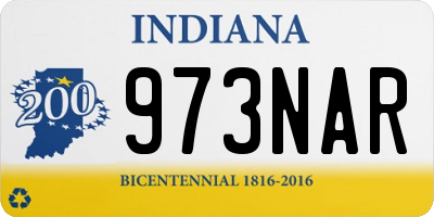 IN license plate 973NAR