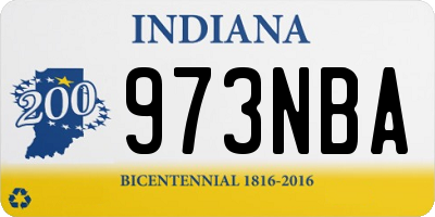 IN license plate 973NBA