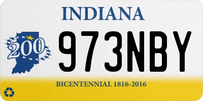 IN license plate 973NBY