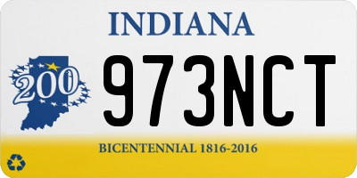 IN license plate 973NCT