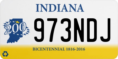 IN license plate 973NDJ