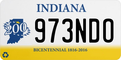IN license plate 973NDO