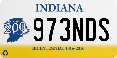 IN license plate 973NDS
