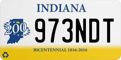 IN license plate 973NDT