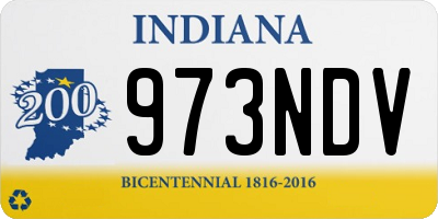 IN license plate 973NDV