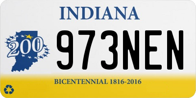 IN license plate 973NEN