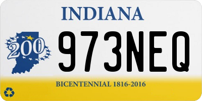 IN license plate 973NEQ