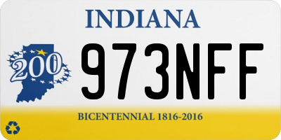 IN license plate 973NFF