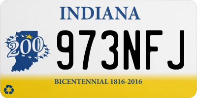 IN license plate 973NFJ