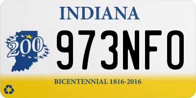 IN license plate 973NFO