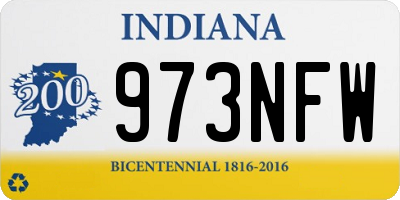 IN license plate 973NFW