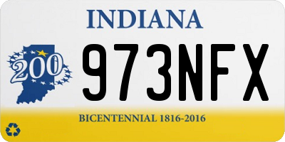 IN license plate 973NFX