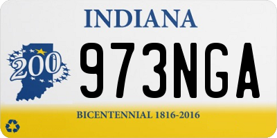 IN license plate 973NGA