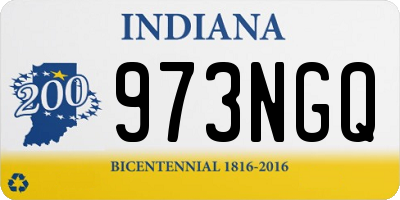 IN license plate 973NGQ