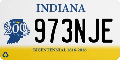 IN license plate 973NJE