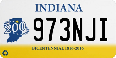 IN license plate 973NJI